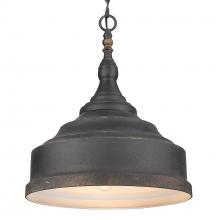  0806-3P ABI - Keating 3 Light Pendant in Antique Black Iron